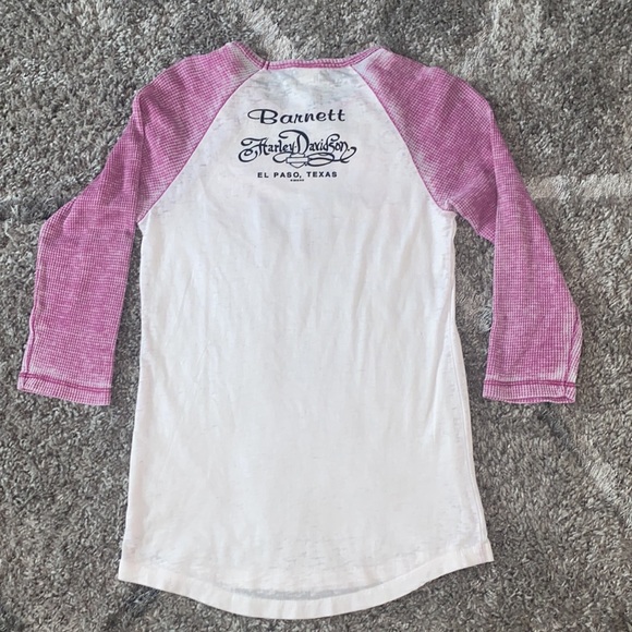 NWOT Harley Davidson Pink white T Shirt Small - Picture 6 of 7